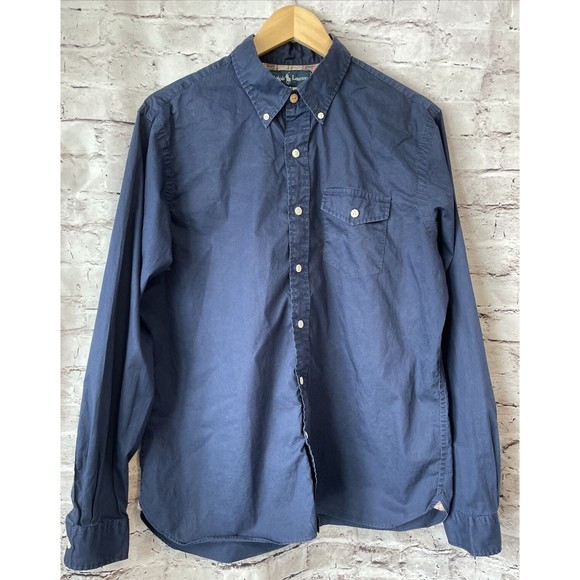 Polo by Ralph Lauren Shirts Polo Ralph Lauren Mens Navy Blue Dress